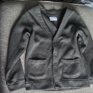 Boys Old Navy Charcoal Button-Up Cardigan